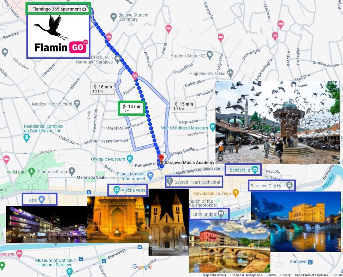 סראייבו Flamingo 365 - Near City Center With Free Parking מראה חיצוני תמונה